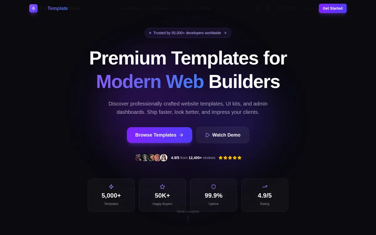 ProTemplateStore screenshot